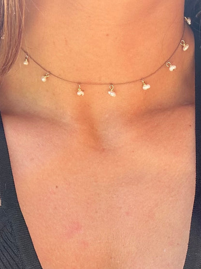 Collier de soie avec Keishi