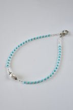 Collier Turquoise, Cristal de Roche & perle d’eau douce