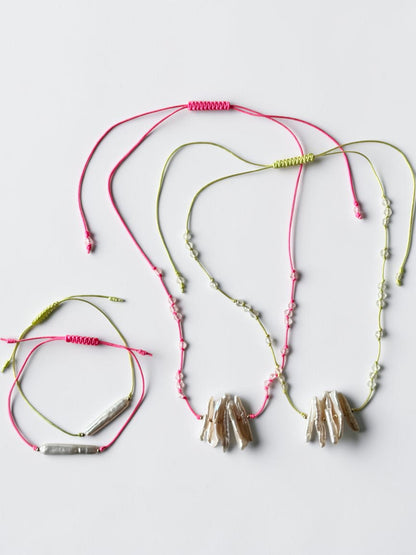 Ensemble Collier+Bracelet Perles d’eau douce