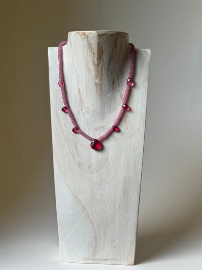 Collier Jade & Quartz