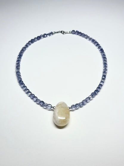 Collier Topaze & Citrine — Clarté, Vitalité et Équilibre