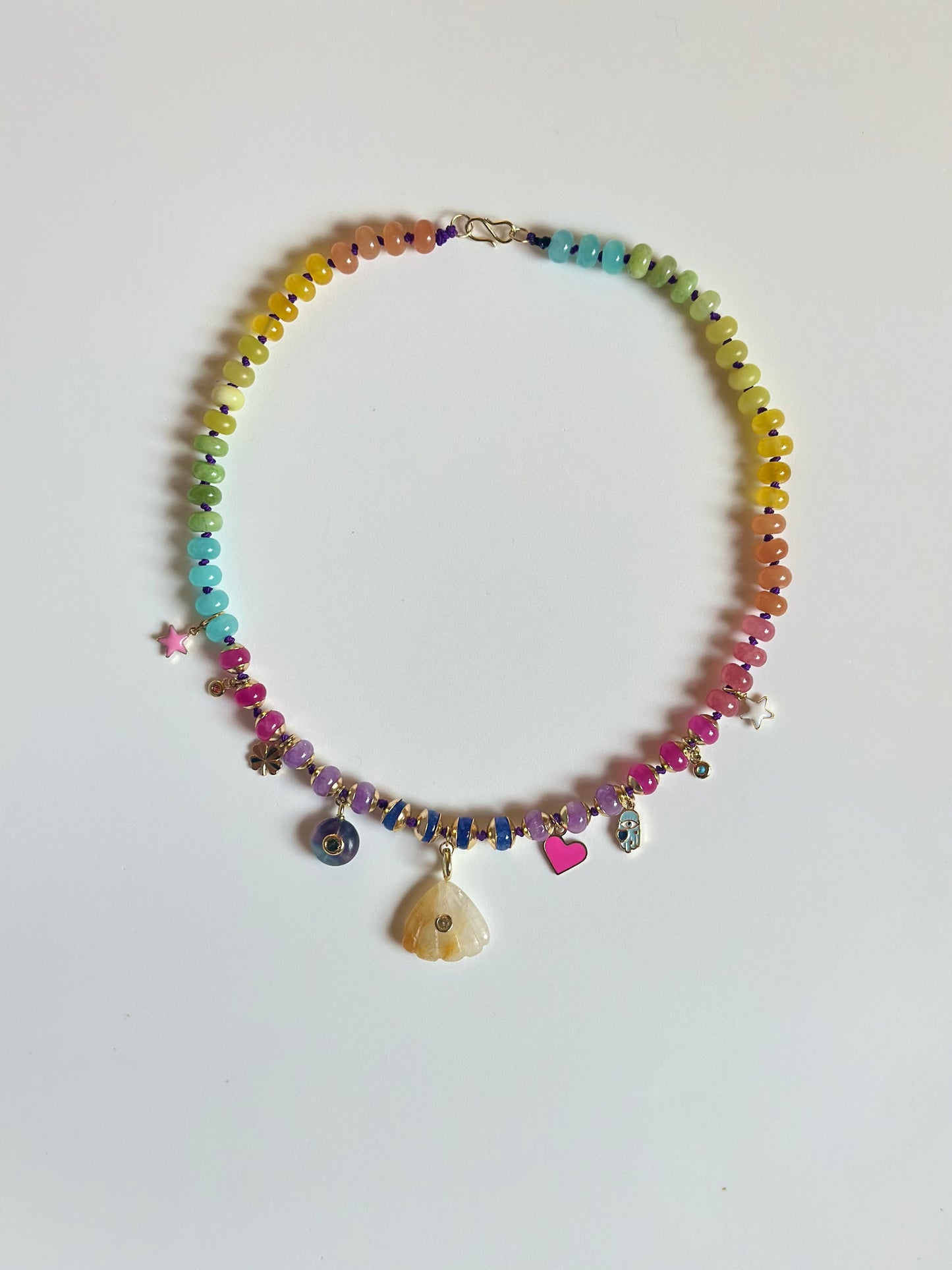 Colliers en Jade multicolore + pendentifs — Harmonie intérieure & sagesse du cœur