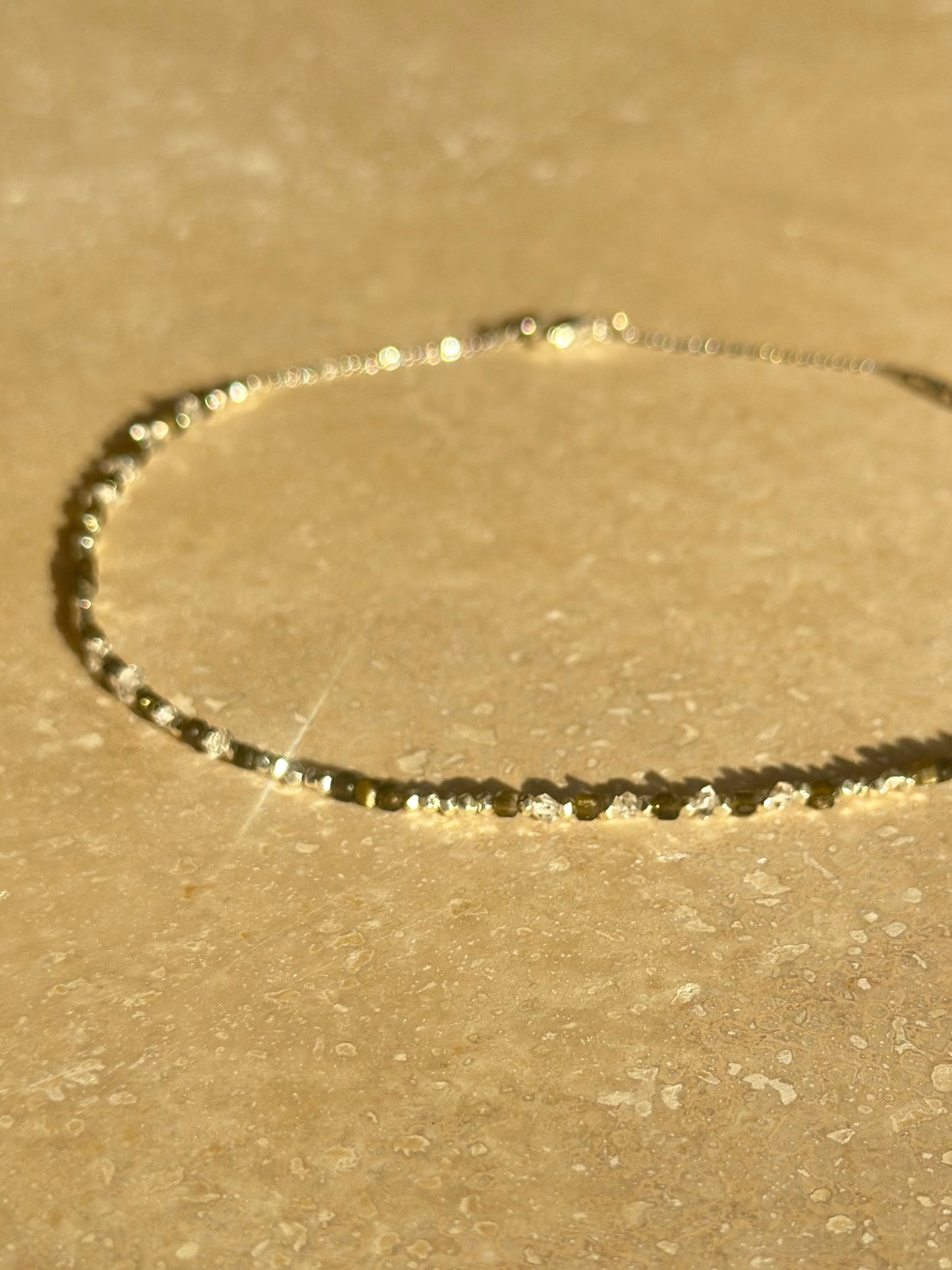 Obsidienne & Diamant Herkimer