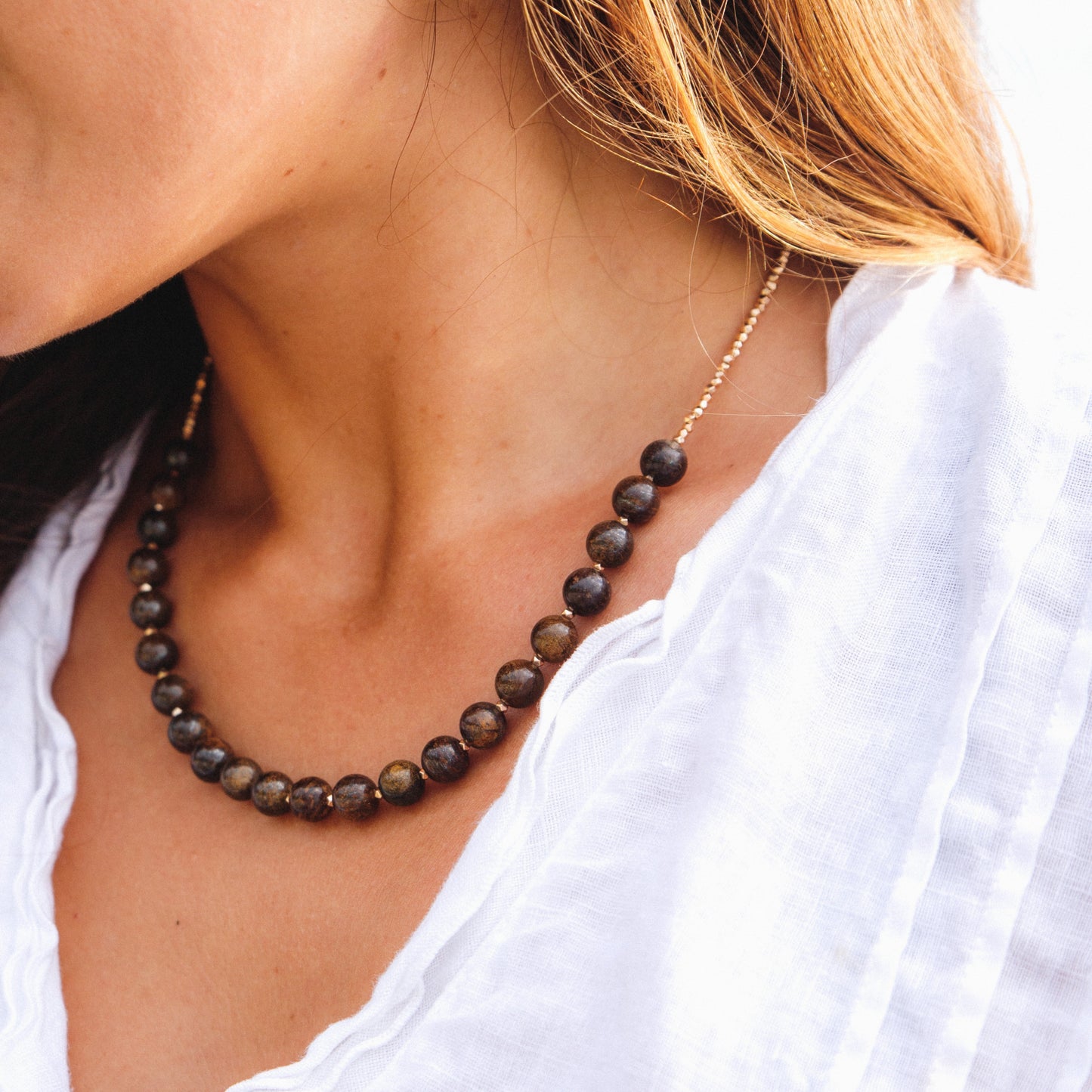 Collier Bronzite