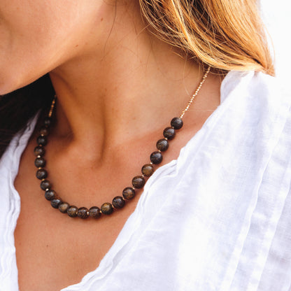 Collier Bronzite