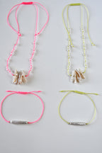 Süßwasserperlen-Set Halskette + Armband