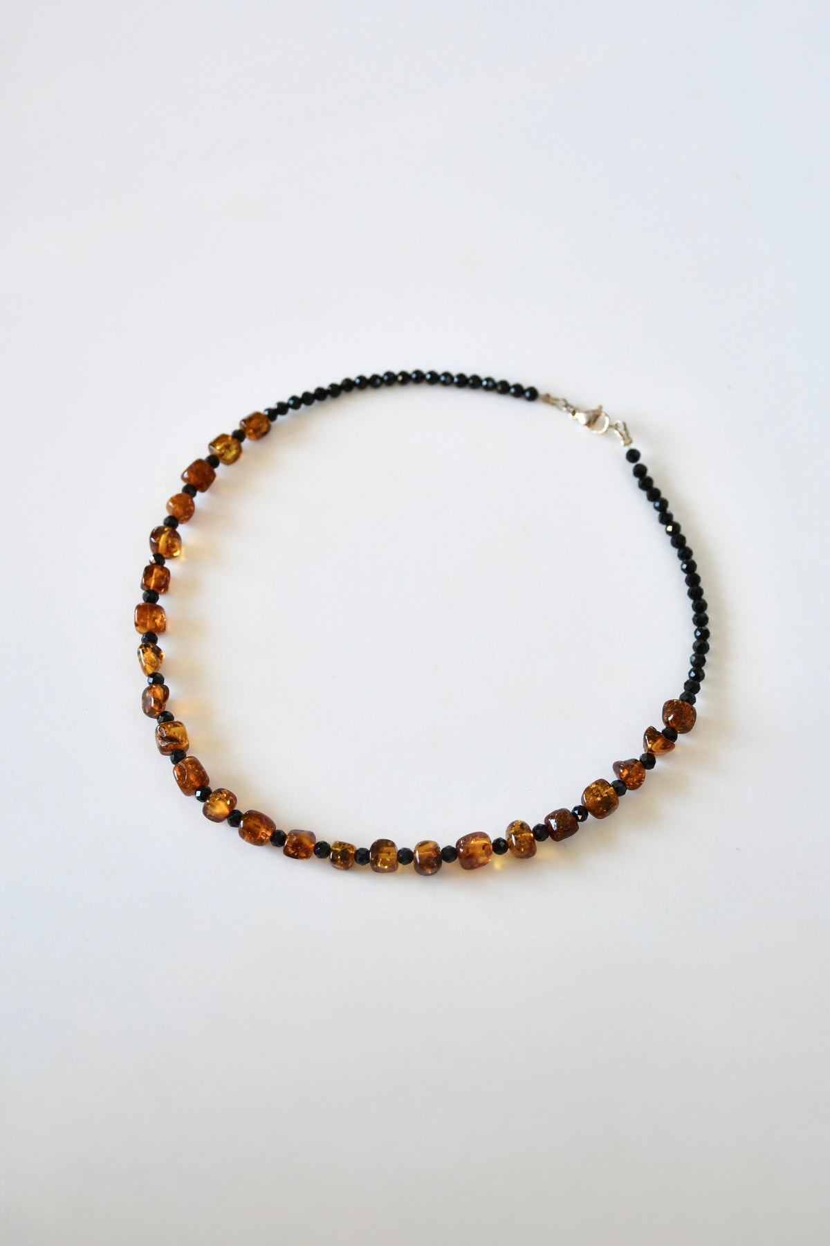 Collier Tourmaline noire & Ambre