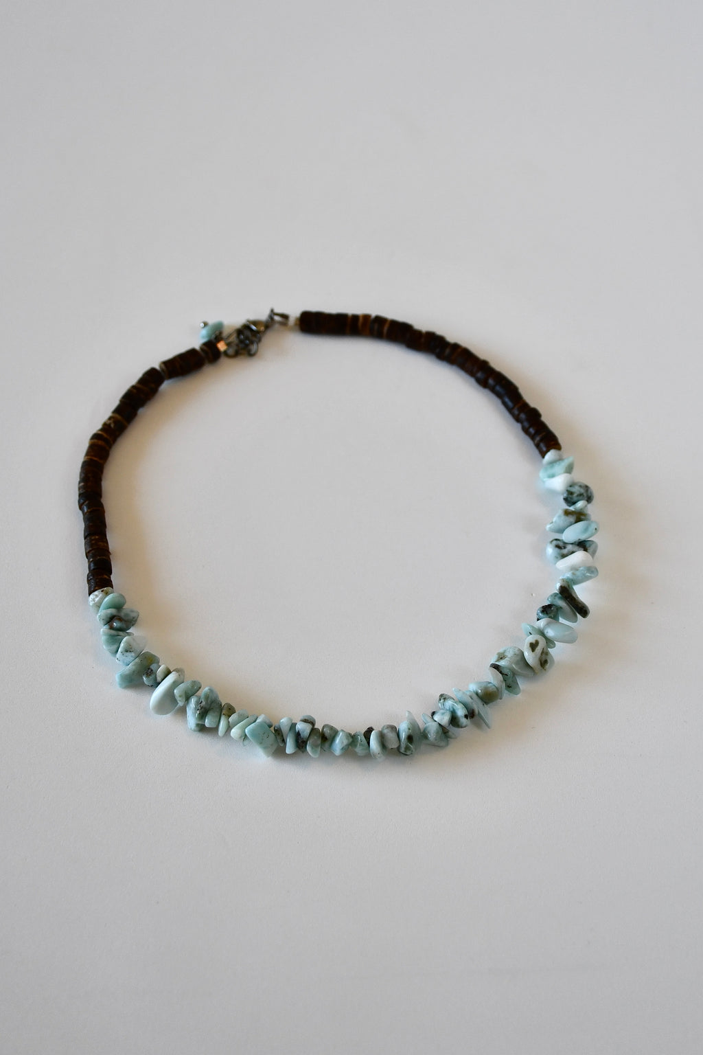 Collier Larimar en pépites