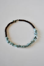 Collier Larimar en pépites