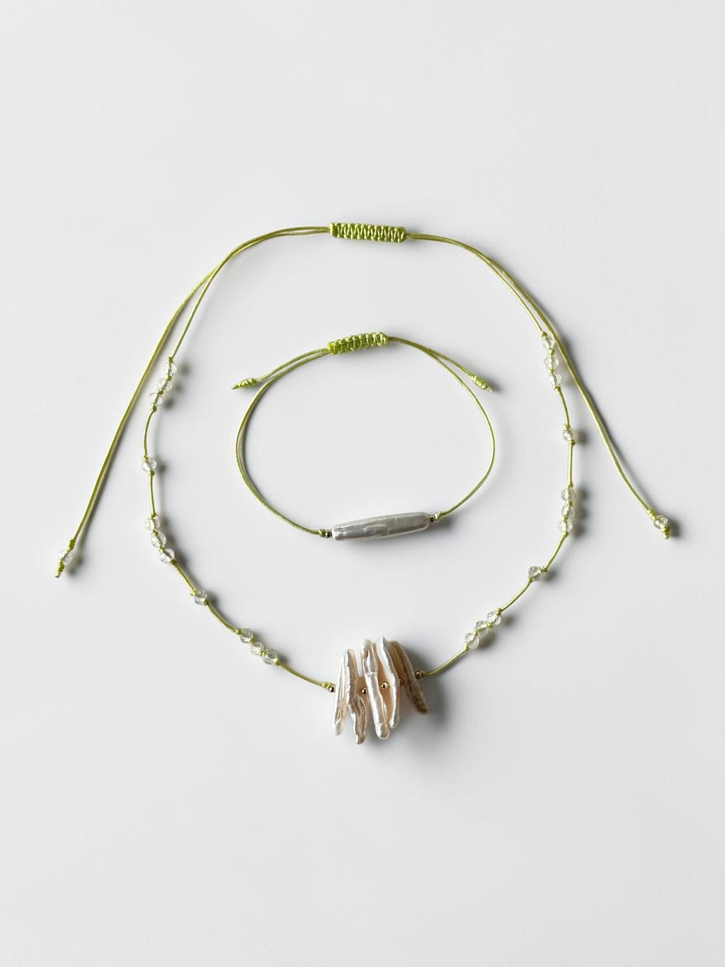 Set Collana+Bracciale Perle d'acqua dolce