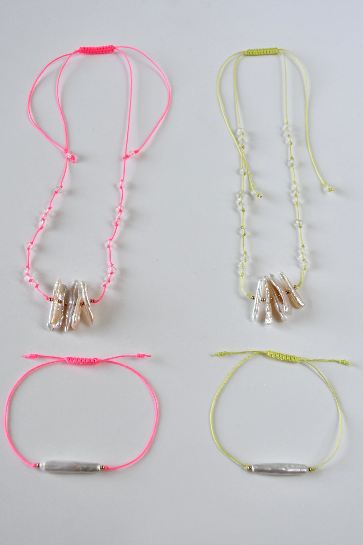 Ensemble Collier+Bracelet Perles d’eau douce