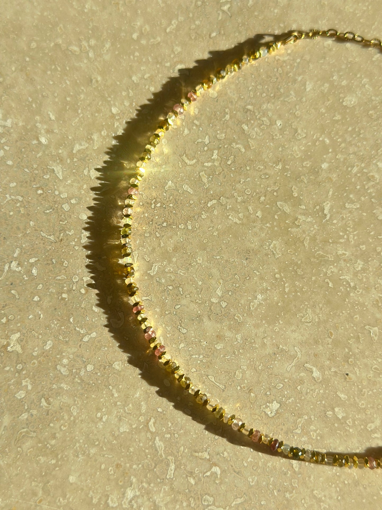 Collier Opale & Tourmaline