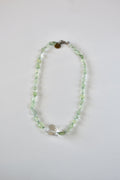 Collana Prehnite & Cristallo di rocca — La chiarezza del cuore
