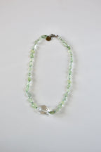 Collana Prehnite & Cristallo di rocca — La chiarezza del cuore