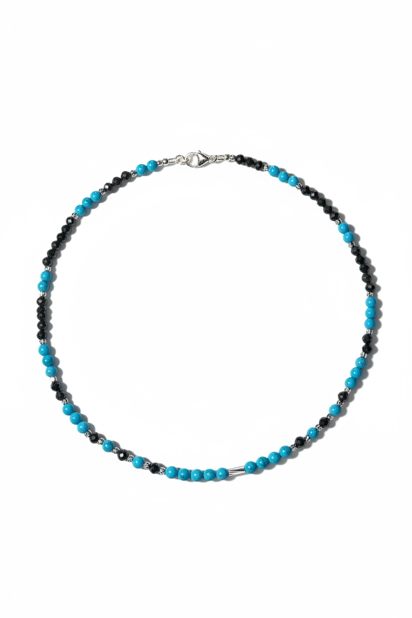 Halskette Opal & Türkis
