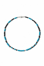 Halskette Opal & Türkis