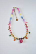 Collier Charms multicolore Jade & Agate — La force tranquille