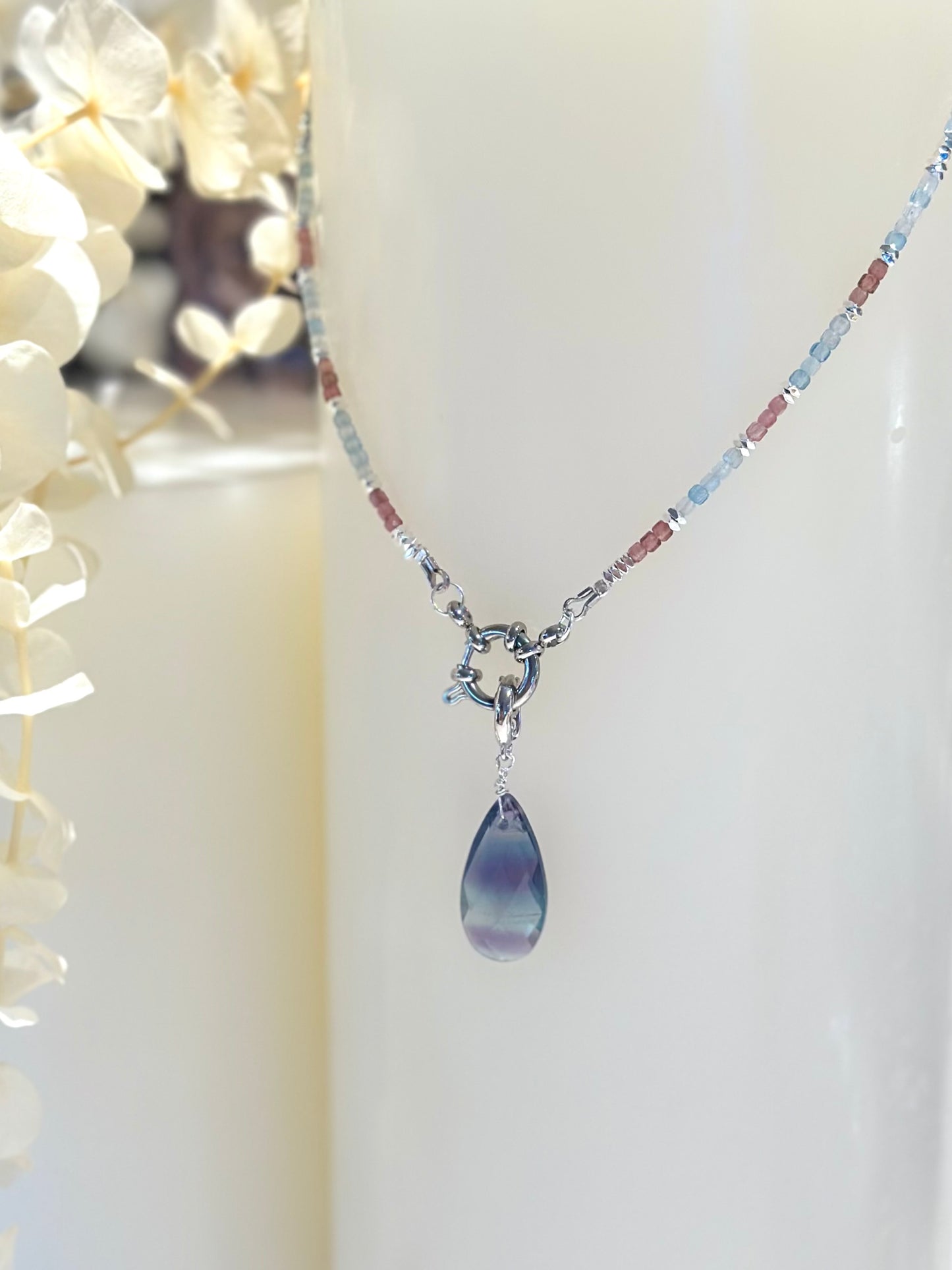 Collier Aigue-Marine & Tourmaline