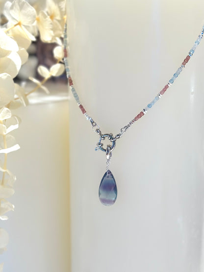 Collier Aigue-Marine & Tourmaline