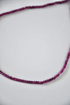 Collier fin Rubis — Le feu du cœur