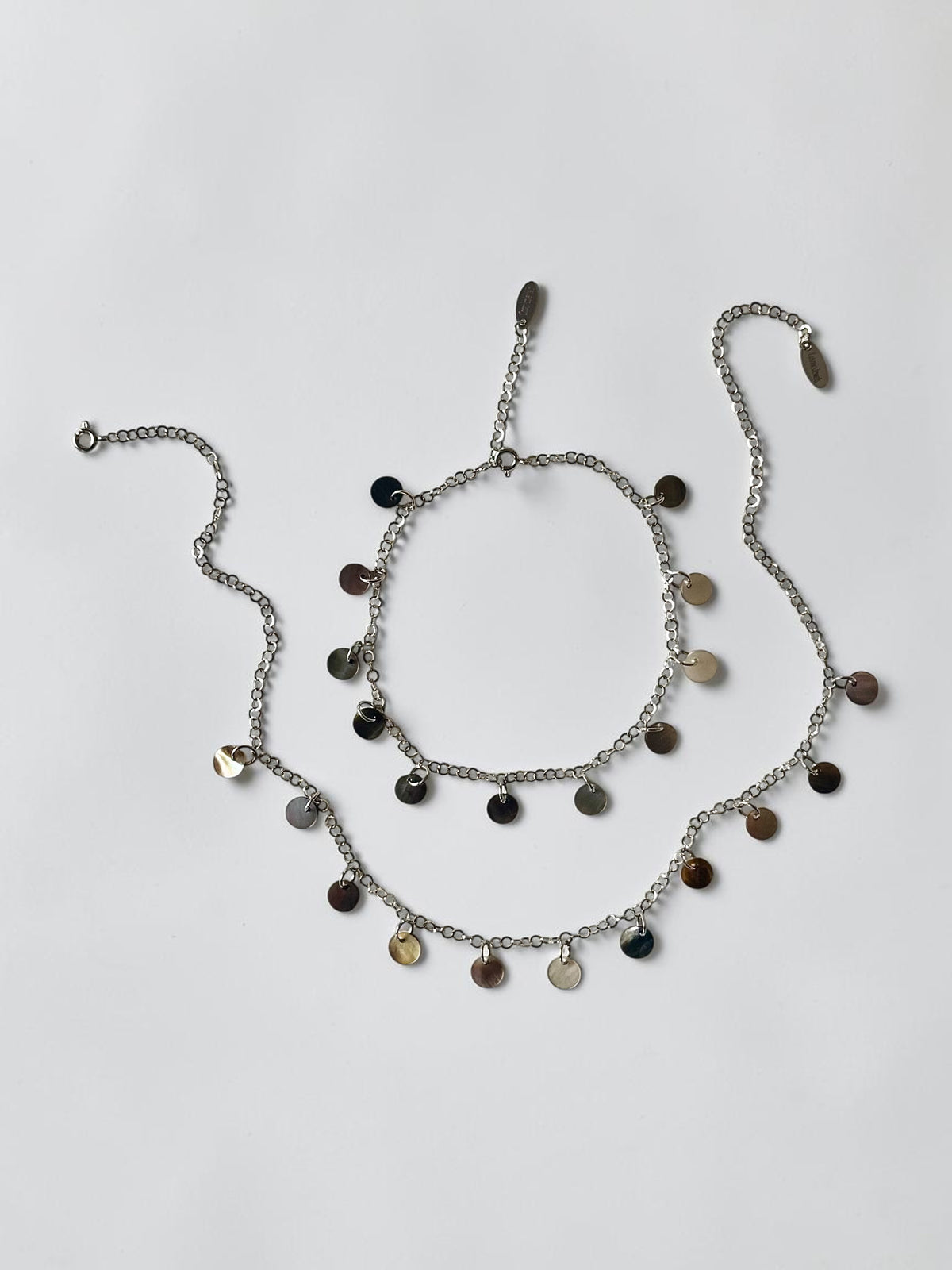 Set collana + cavigliera in madreperla