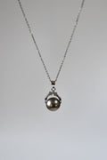 Collier Perle de Tahiti sur chaine Argent 925