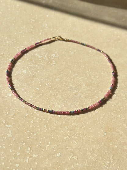 Collier Saphir & Tourmaline — Force tranquille et clarté intérieure