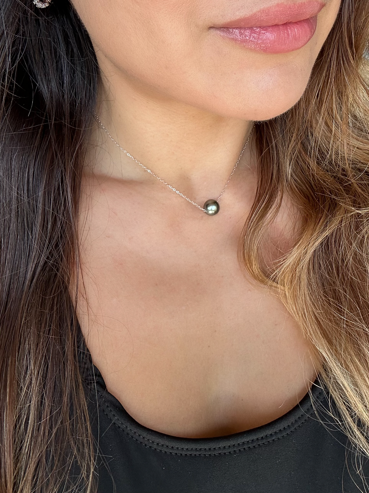 Collier perle de Tahiti sur argent 925