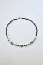 Collana Quarzo fumé e Perle d'acqua dolce — La Profondità Serena