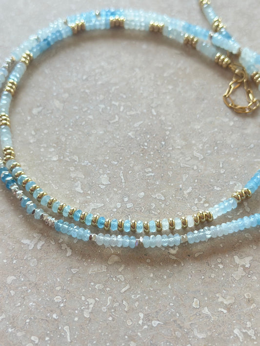 Colliers Aigue-marine – Sérénité et Communication