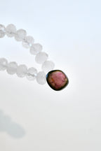 Collier Quartz rose & Tourmaline melon d’eau — Harmonie du cœur et douceur intérieure