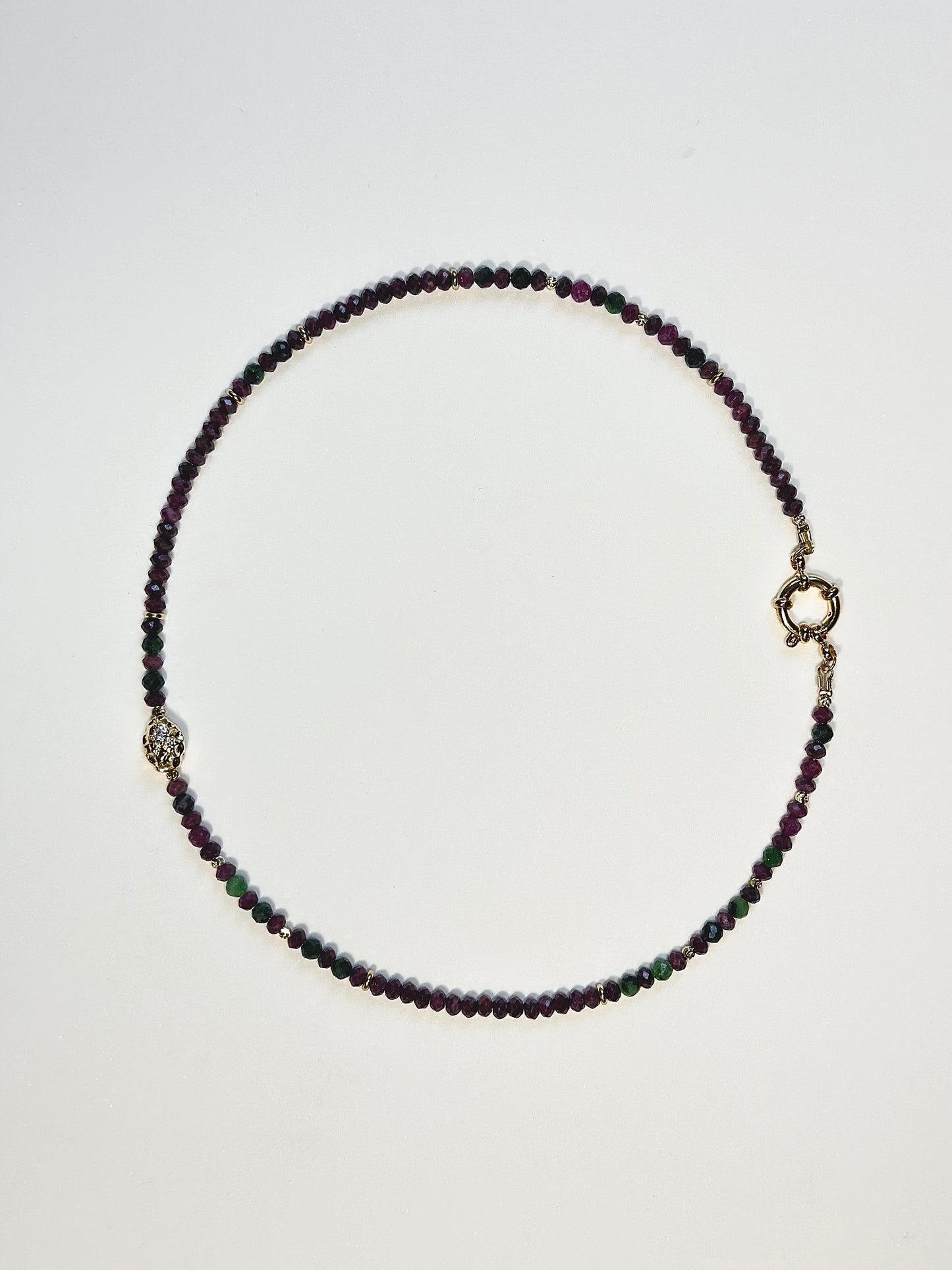 Collier Rubis — Force, Passion & Présence
