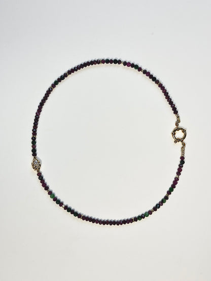 Collier Rubis — Force, Passion & Présence