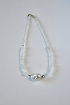 Collana Pietra di Luna e Perla d'acqua dolce