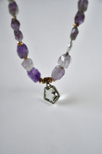 Collier Améthyste & Lave