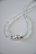 Collana Pietra di Luna e Perla d'acqua dolce