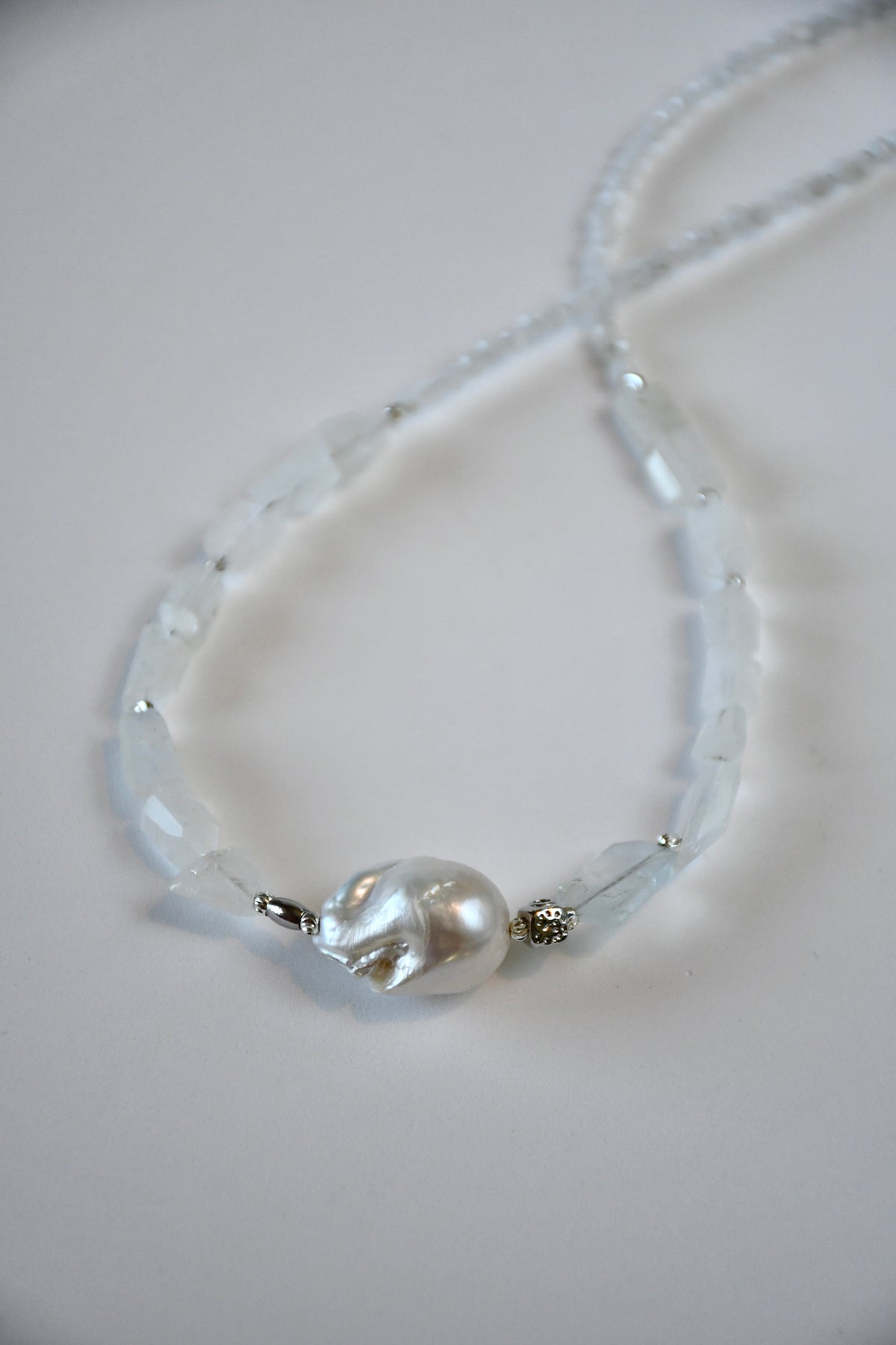 Collier Pierre de Lune & Perle d’eau douce