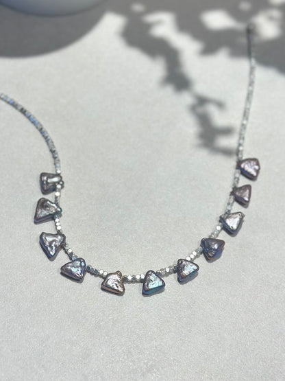 Collier perles de culture noires