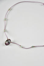 Collier Quartz mystique & Apatite