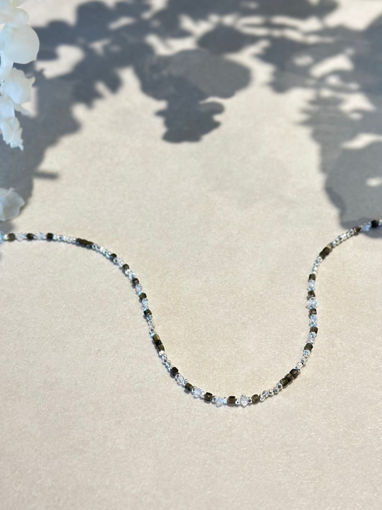 Obsidienne & Diamant Herkimer