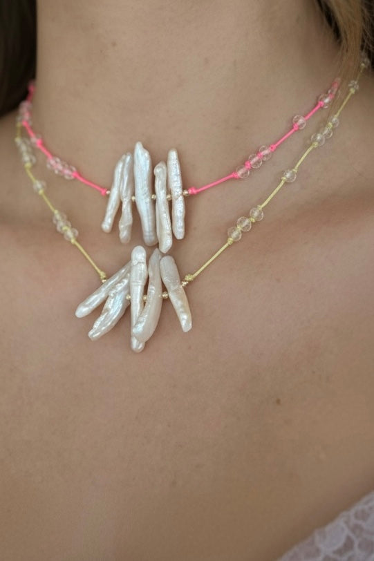Set Collana+Bracciale Perle d'acqua dolce