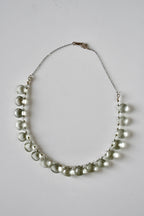 Collier gouttes Diamant Herkimer & Améthyste verte sur argent 925