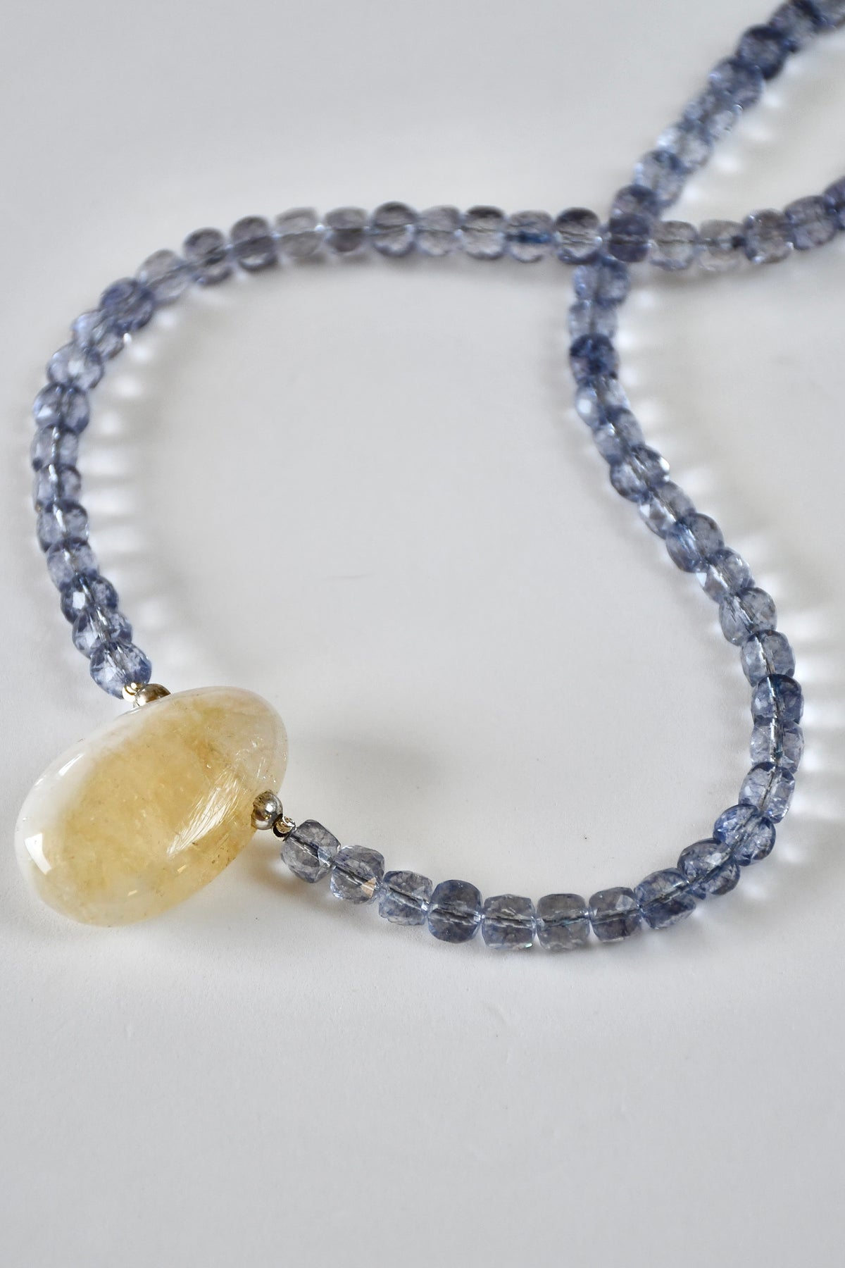 Collier Topaze & Citrine — Clarté, Vitalité et Équilibre