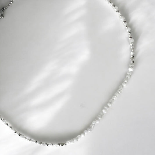 Colliers de pierres naturelles, Pierre de lune, Labradorite & Kunzite