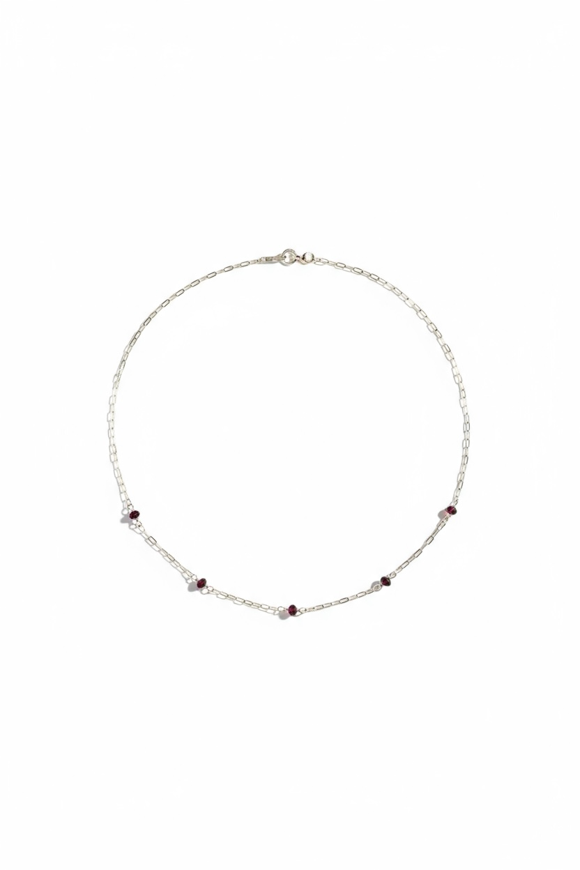 Colliers Grenat sur argent S925