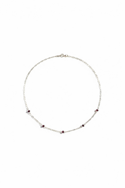 Colliers Grenat sur argent S925