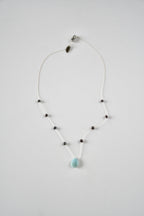 Collier Larimar & Perles d’eau douce