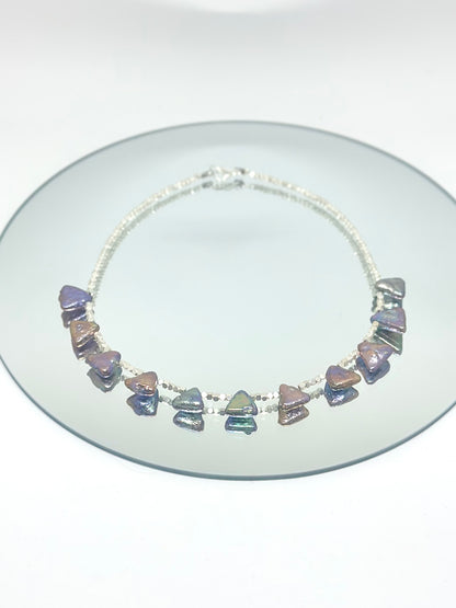 Collier perles de culture noires