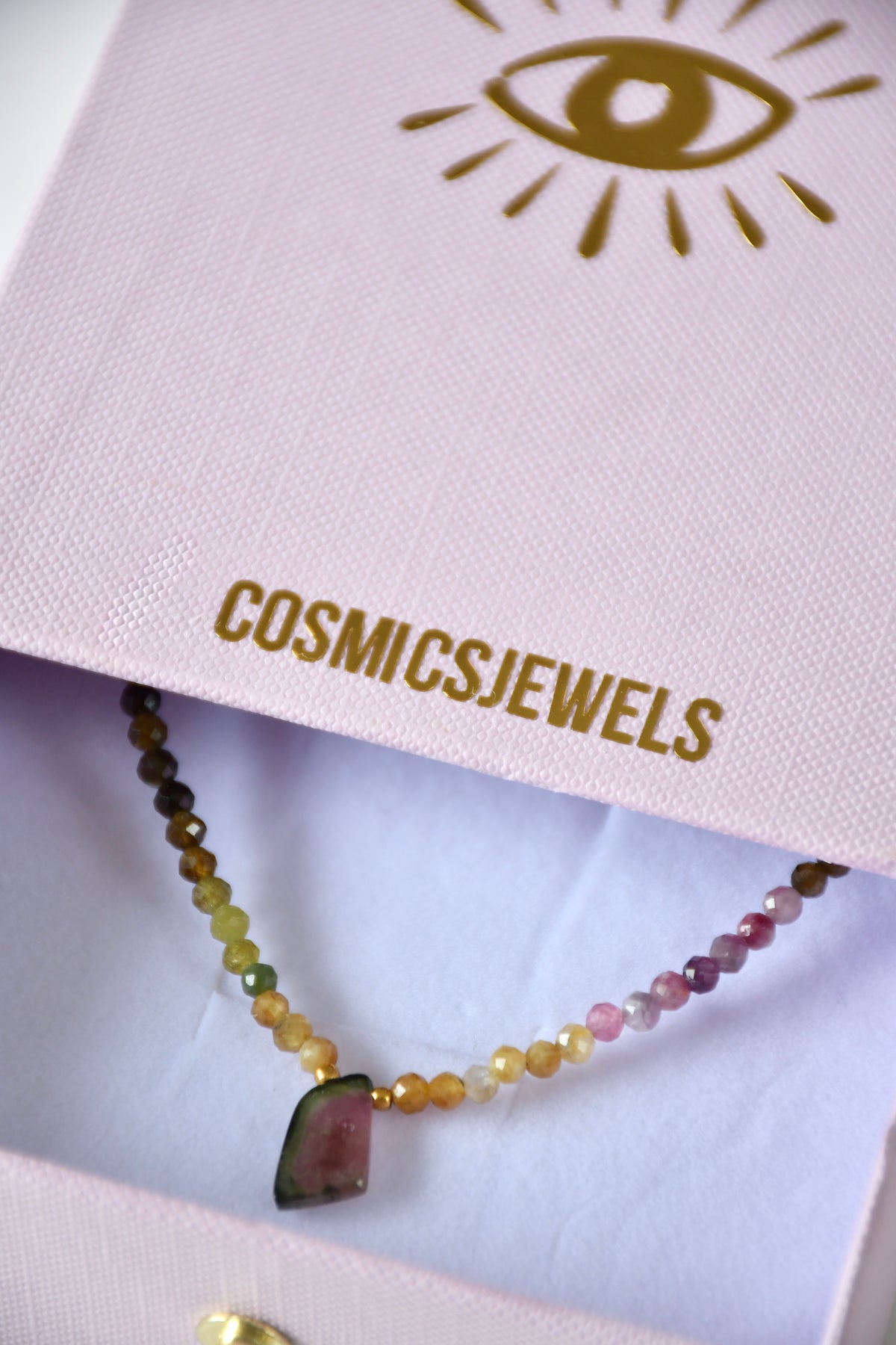Collier Tourmaline melon d’eau