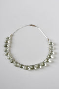 Collier gouttes Diamant Herkimer & Améthyste verte sur argent 925
